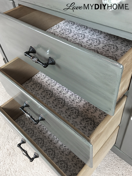 drawers lined